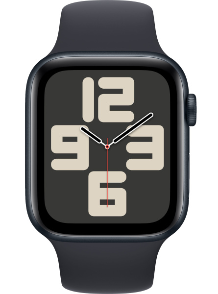 Часы Apple Watch SE (2023) 44mm Midnight Aluminum Case with Midnight Sport Band (GPS) (размер M/L)