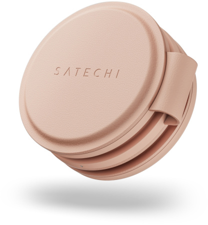 Беспроводное зарядное устройство Satechi OntheGo 3 в 1 Charger Нежно-розовый