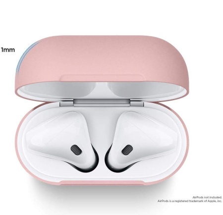 Тонкий чехол Elago для AirPods Slim Silicone Сase Lovely Pink