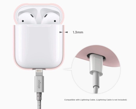 Чехол Elago для AirPods Silicone Сase Pink