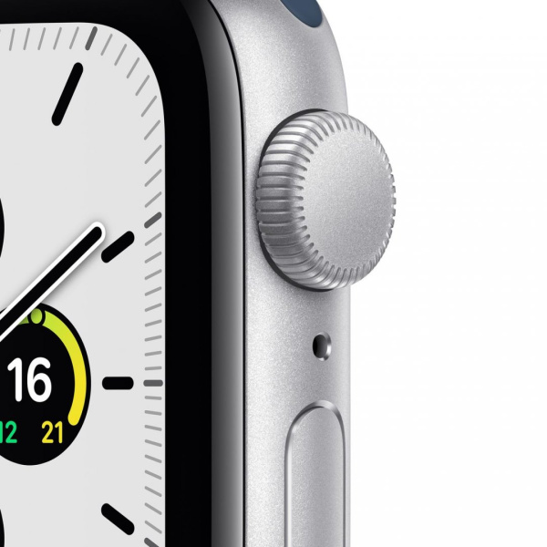 Часы Apple Watch SE 40mm Silver Aluminum Case with Abyss Blue Sport Band (GPS+LTE)