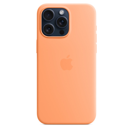 Чехол Apple iPhone 15 Pro Max Silicone Case with MagSafe Orange Sorbet Чехол Apple iPhone 15 Pro Max Silicone Case with MagSafe Orange Sorbet