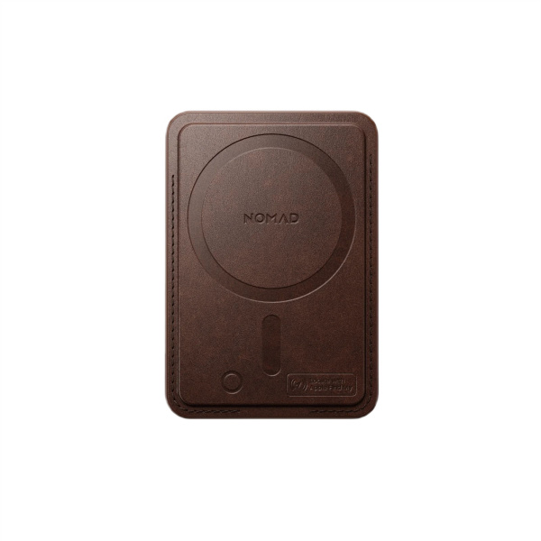 Картхолдер Nomad Leather Mag Wallet с функцией поиска для iPhone Brown