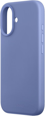 Защитный чехол Uniq Lino MagSafe для iPhone 16 Pearl Blue