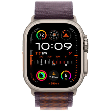 Часы Apple Watch Ultra 2 49mm Titanium Case with Indigo Alpine Loop Band - Large (GPS + Cellular)