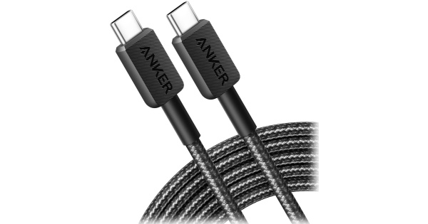 Кабель Anker 333 USB-C to USB-C 60W 180см Black