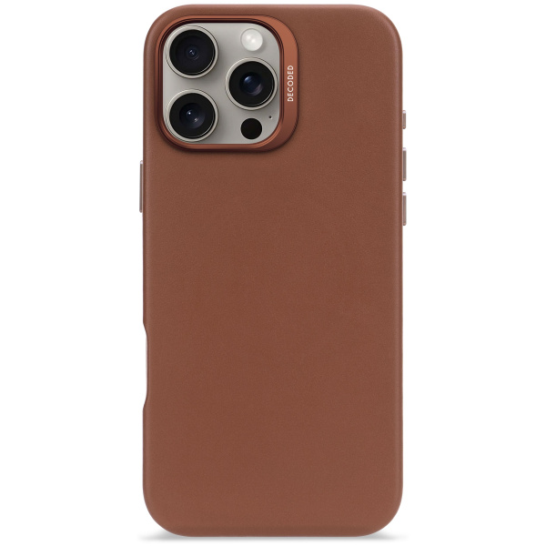 Защитный чехол Decoded Leather MagSafe Case для iPhone 16 Pro Max Tan