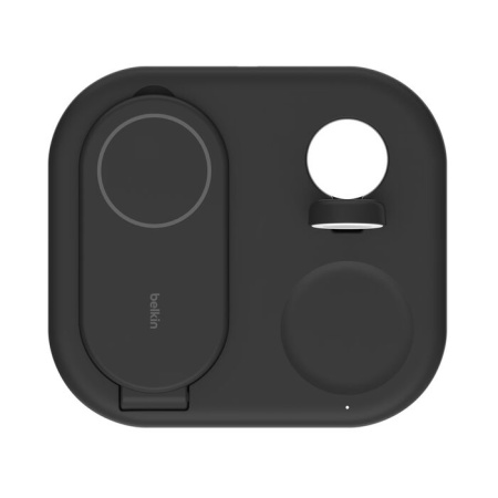 Беспроводная зарядная станция Belkin 3-в-1 Magnetic Foldable Wireless Charger with Qi2 15W Black