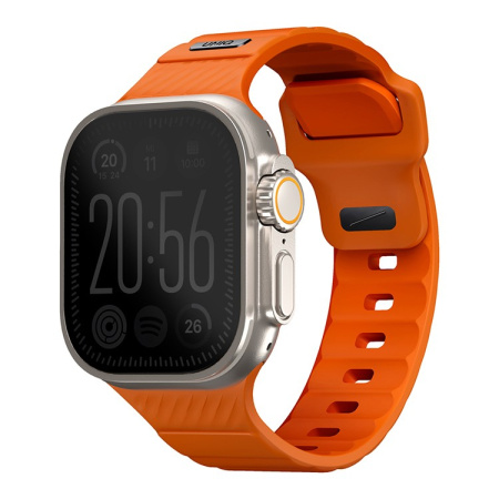 Ремешок для Apple Watch 42-49мм Uniq STRIDE FKM Rubber Volt Orange