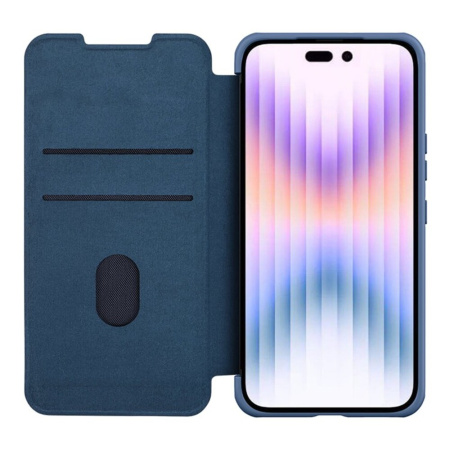 Чехол-книжка Nillkin QIN Pro (Cloth) для iPhone 14 Pro Elite Blue