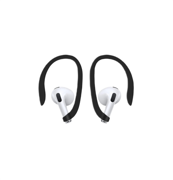 Чехол Uniq NEXO Liquid Silicone с карабином и держателем для Airpods 4 Black