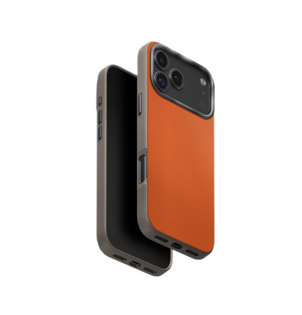 Защитный чехол UNIQ Lyden DS (MagSafe) для iPhone 17 Pro Max Flame Orange/Flint Grey