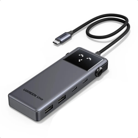 Usb - хаб UGREEN CM888 (35998) UNO 6-in-1 4K@60Hz USB-C To HDMI+2xUSB-A 3.2 +2xUSB-C 3.2 +PD Gray