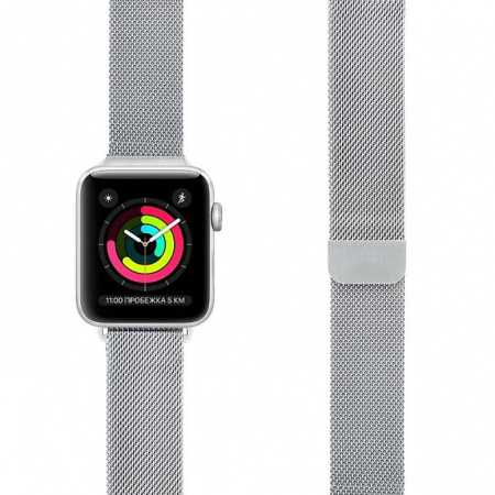 Ремешок Lyambda Capella для Apple Watch 42-45 мм Silver Ремешок Lyambda Capella для Apple Watch 42-45 мм Silver