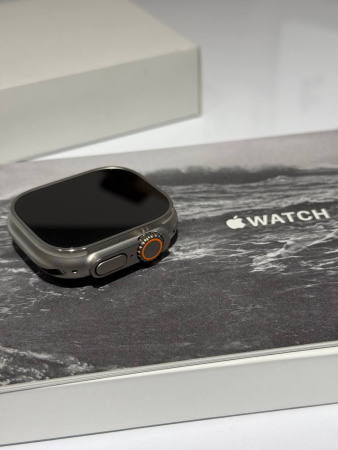 Apple Watch Ultra 2 (2024) 49mm Natural Titanium Case with Natural Titanium Milanese Loop - Medium (GPS + Cellular) (Активированные)