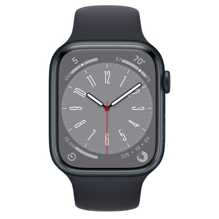 Apple Watch Series 8 45mm Midnight Aluminum Case with Midnight Sport Band (GPS) (размер S/M)