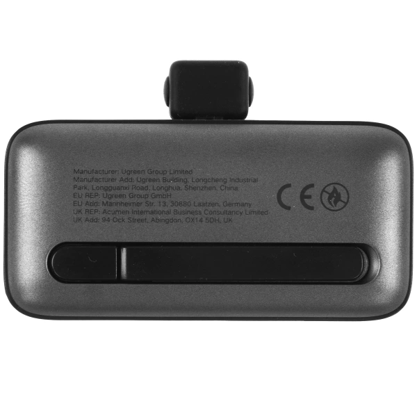 Внешний аккумулятор UGREEN PB503 Mini (35338) 5000mAh USB-C Power Bank PD 20W Gray