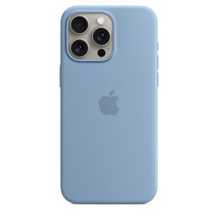 Чехол Apple iPhone 15 Pro Max Silicone Case with MagSafe Winter Blue