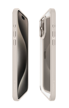 Защитный чехол Spigen Ultra Hybrid для iPhone 15 Pro Max Natural Titanium