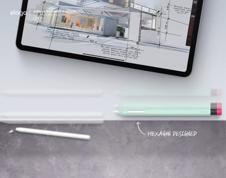 Чехол Elago Silicone Cover для Apple Pencil 2 Mint