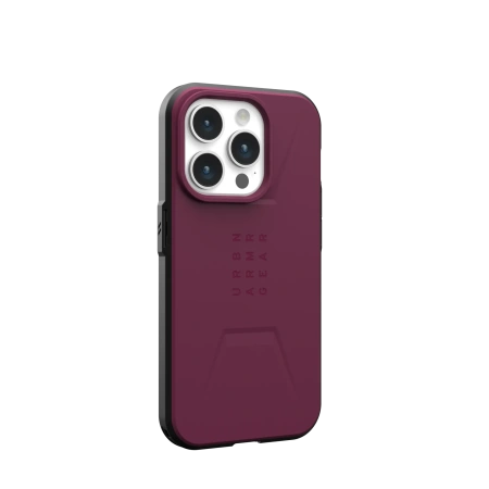 Защитный чехол UAG Civilian iPhone 15 Pro MagSafe Bordeaux