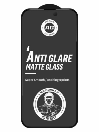 Защитное стекло BlueO для iPhone 17 Pro / 17 / 16 Pro Anti-Glare Matte Anti-Static Dustproof receiver Black