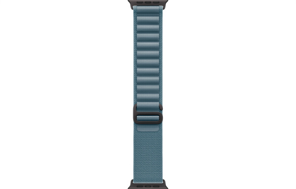 Apple Watch Ultra 3 (2025) 49mm Black Titanium Case with Light Blue Alpine Loop - Large (GPS + Cellular)