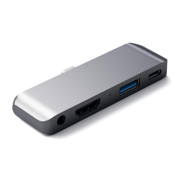 USB-концентратор Satechi Aluminum Type-C Mobile Pro Hub Space Gray ST-TCMPHM2