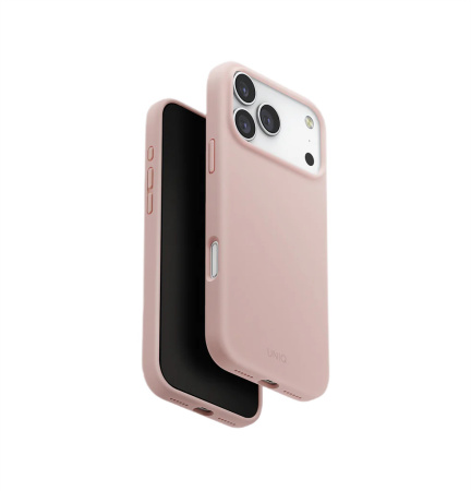 Защитный чехол UNIQ LINO (MagSafe) для iPhone 17 Pro Max Blush Pink
