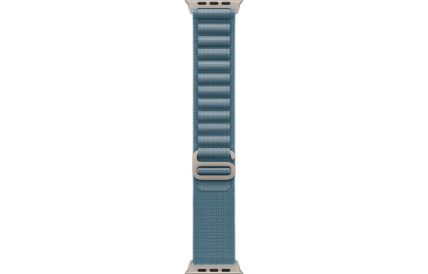 Apple Watch Ultra 3 (2025) 49mm Natural Titanium Case with Light Blue Alpine Loop - Small (GPS + Cellular)