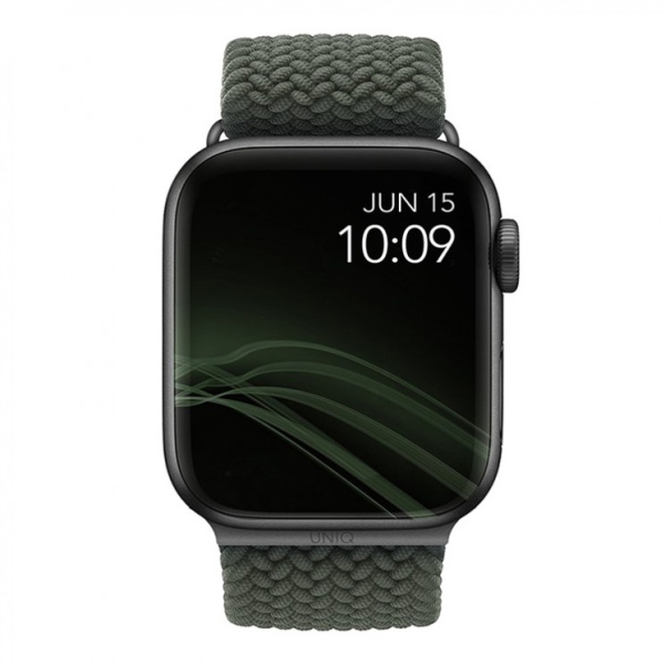 Ремешок Uniq для Apple Watch 42-45 mm ASPEN Strap Braided Green