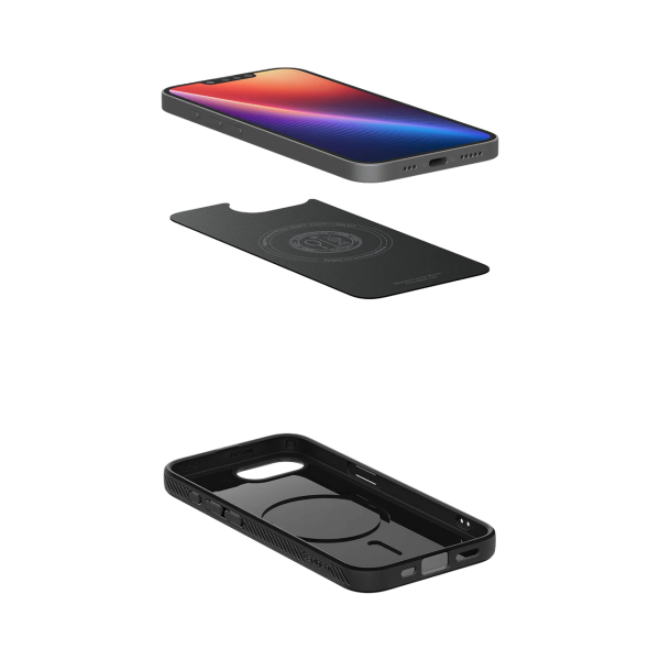 Защитный чехол Spigen Liquid Air (MagFit) для iPhone 16e Matte Black