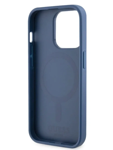Чехол Guess для iPhone 15 Pro MagSafe G CUBE Hard Blue