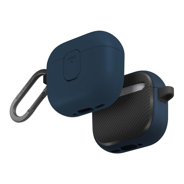 Чехол Uniq CLYDE Lock case для Airpods 4 Blue/Dark Grey