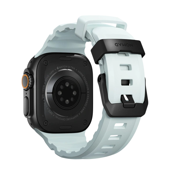 Ремешок Nomad Rocky Point Band для Apple Watch 49/45/44/42mm Icy Blue Glow/ Black Hardware