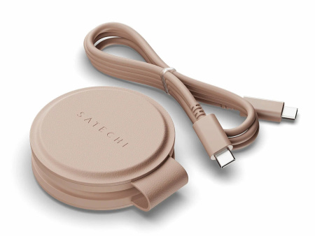 Беспроводное зарядное устройство Satechi OntheGo 2 в 1 Charger Нежно-розовый