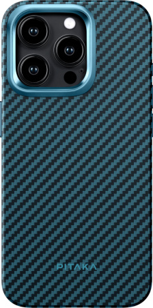 Чехол Pitaka MagEZ Case Pro 4 для iPhone 15 Pro Max Twill Black/Blue