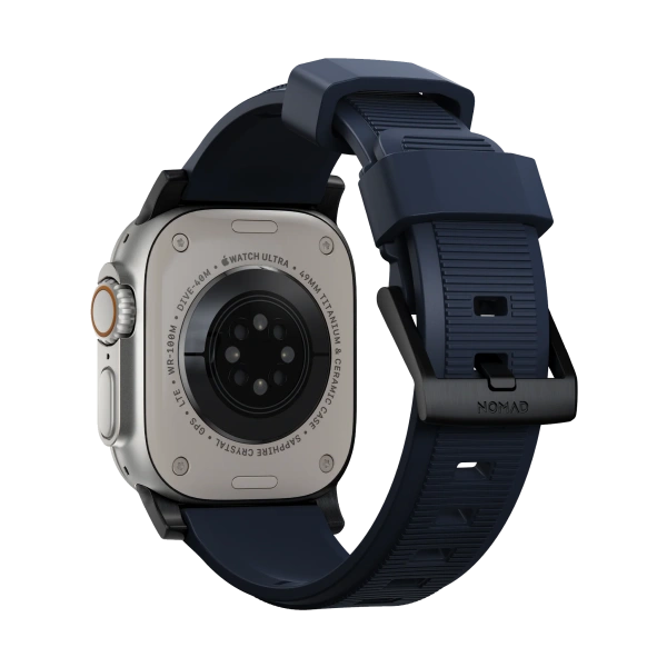 Ремешок Nomad Rugged Strap для Apple Watch 49/45/44/42mm Atlantic Blue / Natural Hardware