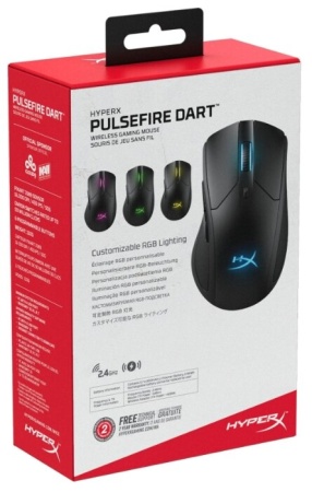 Беспроводная игровая мышь HyperX Pulsefire Dart Black