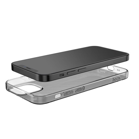 Чехол HOCO Light Series TPU для iPhone 12 mini Transparent Black Чехол HOCO Light Series TPU для iPhone 12 mini Transparent Black