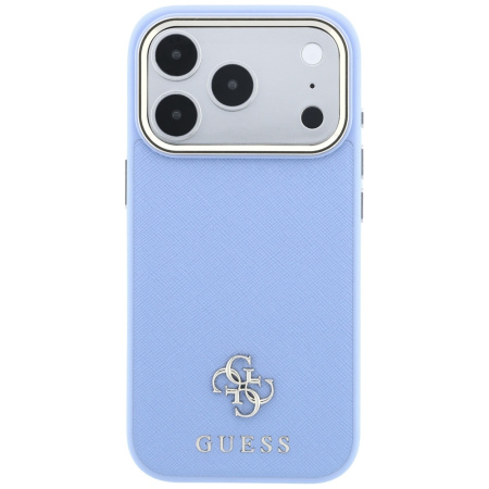Защитный чехол Guess для iPhone 18 Pro Max/17 Pro Max Saffiano Light Blue (MagSafe)