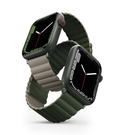 Ремешок Uniq для Apple Watch 38-41 mm Revix Reversible Magnetic Green/Taupe