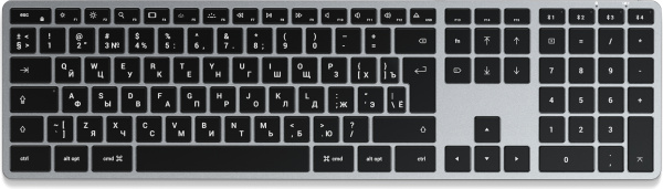 Беспроводная клавиатура Satechi Slim X3 Bluetooth Keyboard с русской раскладкой Space Gray