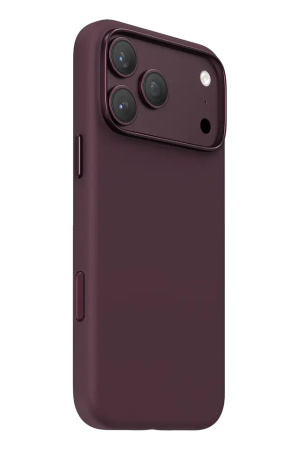 Защитный чехол Keephone Rosana Silicone case (Magsafe) для iPhone 18 Pro/17 Pro Burgundy