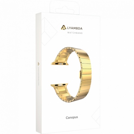 Ремешок Lyambda Canopus для Apple Watch 38-41 мм Gold