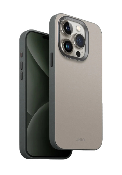 Чехол Uniq для iPhone 15 Pro Lyden DS с поддержкой Magsafe Ivory / Lychen Green Чехол Uniq для iPhone 15 Pro Lyden DS с поддержкой Magsafe Ivory / Lychen Green