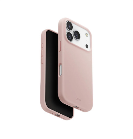 Защитный чехол UNIQ LINO (MagSafe) для iPhone 17 Pro Blush Pink Защитный чехол UNIQ LINO (MagSafe) для iPhone 17 Pro Blush Pink