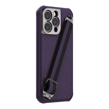 Чехол Nillkin для iPhone 14 Pro Max Strap Magnetic Dark Purple