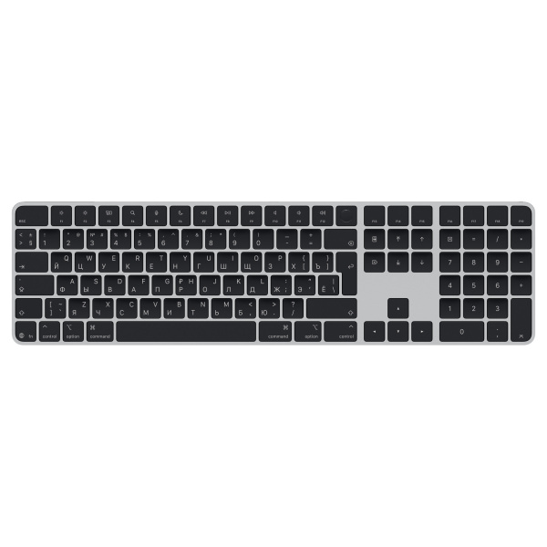 Клавиатура Apple Magic Keyboard с Touch ID с русской раскладкой и цифровой панелью Black MMMR3RS/A