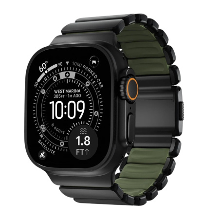 Ремешок Nomad Stratos Band 44/45/46/49mm Forest Green / Hardware Black